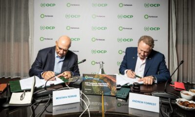 OCP And Fortescue To Partner To Develop Green Energy, Hydrogen And Ammonia In Morocco
